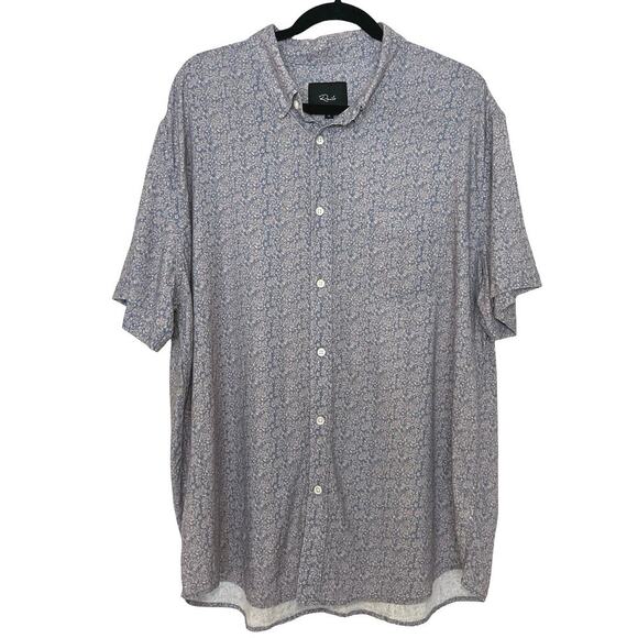 Rails Men’s Carson Floral Print Linen Blend Button Down Shirt Size XL - Picture 2 of 6